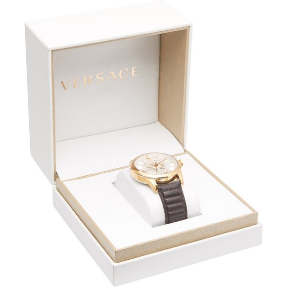 SOLD - VERSACE AIAKOS SPECIAL WATCH IN BROWN 44mm - Picture 16 of 16